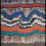 Zamin Larzeh (Earthquake), 1971, artwork by Charles Hossein Zenderoudi (Iran).