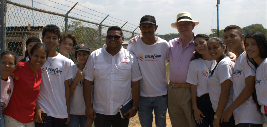 Craig Murray with students at the University of the Communes in Tocuyito, Venezuela. Photo: Craig Murray.