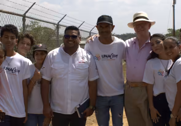Craig Murray with students at the University of the Communes in Tocuyito, Venezuela. Photo: Craig Murray.