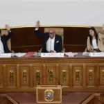 Voting process in the Venezuelan National Assembly for the selection of new attorney general and ombudsperson on Thursday, April 9, 2026. Photo: EFE.