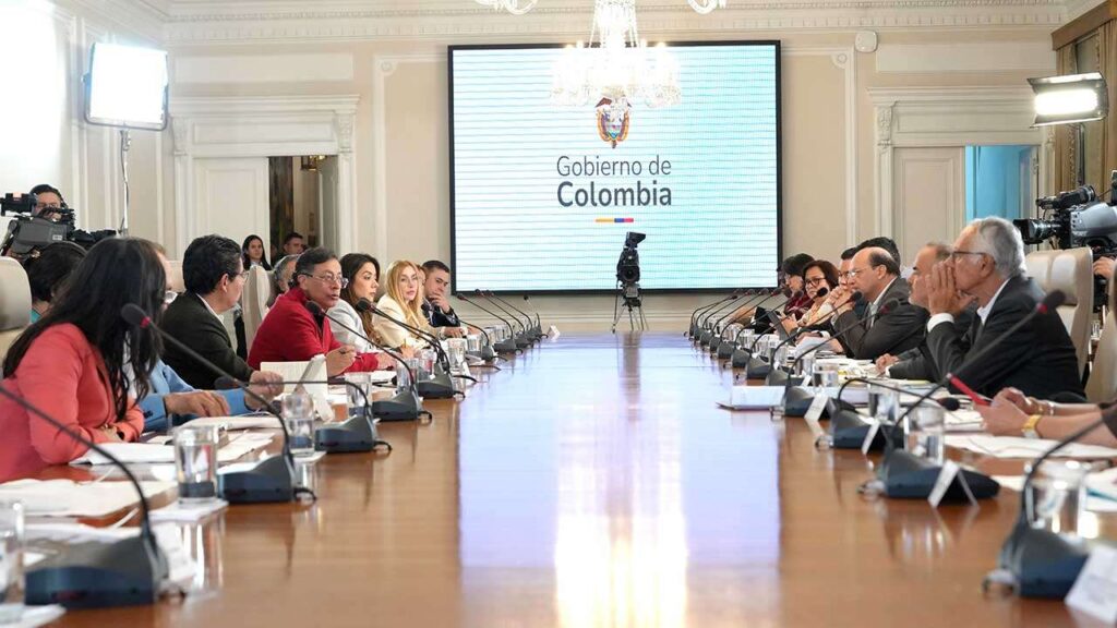 Colombian President Gustavo Petro during the Cabinet meeting held on April 21, 2026, at the Casa de Nariño. Photo: Presidency of Colombia.