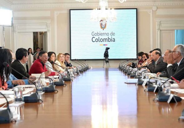 Colombian President Gustavo Petro during the Cabinet meeting held on April 21, 2026, at the Casa de Nariño. Photo: Presidency of Colombia.