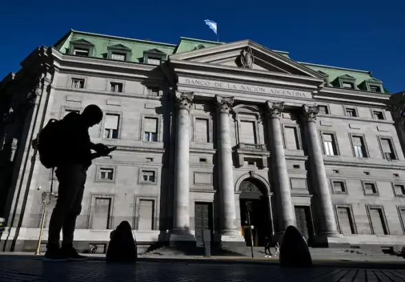 The National Bank of Argentina. Photo: AFP.