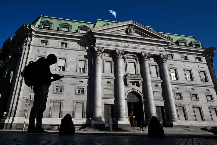 The National Bank of Argentina. Photo: AFP.