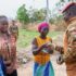 Ibrahim Traore visits women in agricultural production on International Women's Day. Photo: Burkina Faso Presidency.