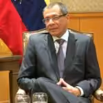 Former Ecuadorian Vice President Jorge Glas in court for one of the lawfare cases against him, May 2023. File photo.