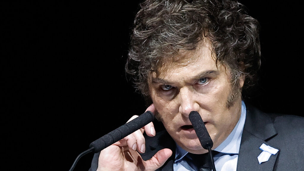 The president of Argentina, Javier Milei, involved in the $Libra crypto scandal. Photo: EFE/Juan Ignacio Roncoroni