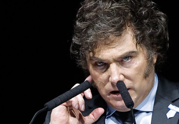 The president of Argentina, Javier Milei, involved in the $Libra crypto scandal. Photo: EFE/Juan Ignacio Roncoroni