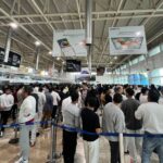 Repatriated Venezuelans waiting to pass migration at the Simón Bolívar International Airport on Monday, April 6, 2026. Photo: IG/@minjusticia_ve.
