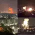 Different screenshots of video footage of the January 3 US bombing of Venezuela. File photos.