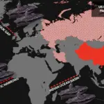 "MARITIME INTERDICTION: US Planetary Blockade Dominates Flow of Global Trade, Oil, and Gas," was created by independent journalist Richard Medhurst. It illustrates his argument that the United States is orchestrating a coordinated "global energy heist" to monopolize energy supplies and isolate its geopolitical rivals. Photo: Substack.