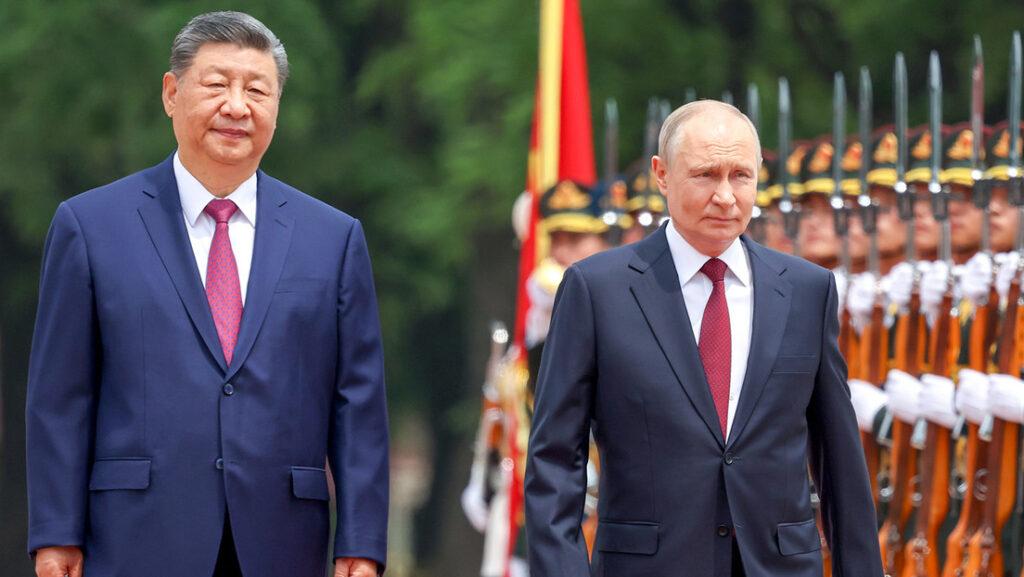 China's President Xi Jinping and Russian President Vladimir Putin: Alexander Kazakov/Sputnik.