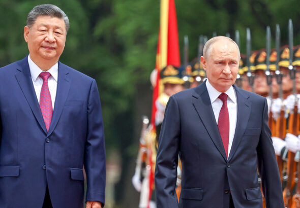 China's President Xi Jinping and Russian President Vladimir Putin: Alexander Kazakov/Sputnik.