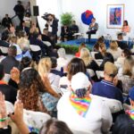 Venezuelan Acting President Delcy Rodríguez leads an event celebrating 100 days of the Program for Democratic Coexistence and Peace, in Caracas, May 8, 2026. Photo: Fuser News.