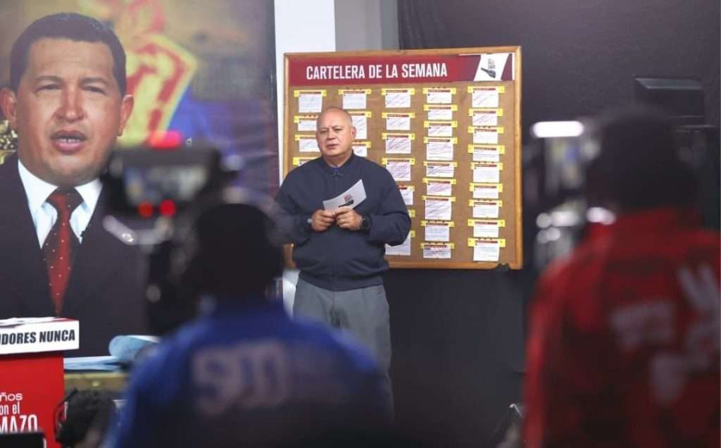 PSUV General Secretary Diosdado Cabello in the 569th edition of his program Con El Mazo Dando, May 6, 2026. Photo: Con El Mazo Dando.