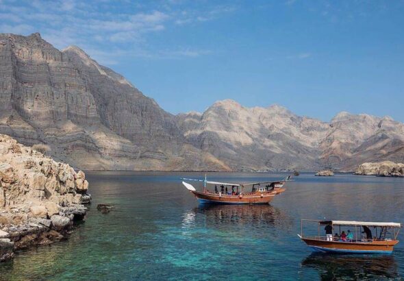 Civilian boats off the coast of Khasab, Oman. File photo.