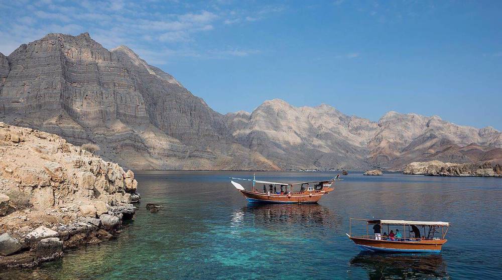 Civilian boats off the coast of Khasab, Oman. File photo.