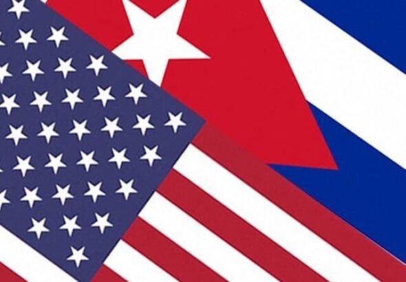Flags of Cuba and United States. Photo: eurasiareview.