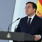 Foreign Affairs Minister of Spain, José Manuel Albares, giving statements to the press. Photo: Government of Spain.