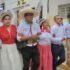 The left-wing presidential candidate of Peru Roberto Sánchez (center) with supporters. Photo: Facebook/Roberto Sánchez.