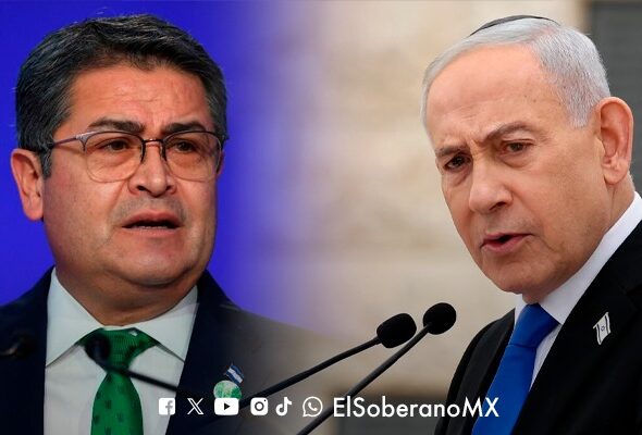 Juan Orlando Hernández and Benjamin Netanyahu. Photo: El Soberano.