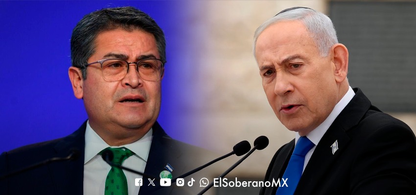 Juan Orlando Hernández and Benjamin Netanyahu. Photo: El Soberano.