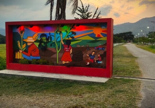 Entrance to El Maizal Commune. Photo: The Wealth of Relations.