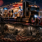 The AI image as a whole seems to represent a contrast between the idealized and celebratory version of history (above) and the harsher, more painful realities (below), inviting reflection on how historical memory is constructed and which aspects are highlighted or hidden. Photo: Prince Kapone.