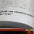 An open dictionary in which the entry Israel: colonial terrorist entity of "Israel" is highlighted. Illustration: Al-Mayadeen.