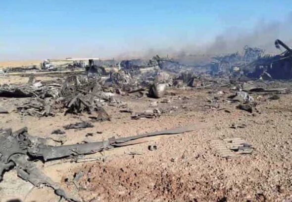 Wreckage and remains of a US F-15 fighter jet, shot down by Iranian defense forces in Isfahan, on April 5, 2026. Photo: PressTV.
