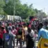 Haitian workers demand a change in government. Photo: EFE.