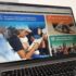 A laptop screen displays a Venezuelan government website for an online participation survey regarding the restructuring and re-engineering of the government. Photo: Ciudad Valencia.