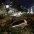 A damaged vehicle after two strong earthquakes struck the Venezuelan Caribbean in Caracas, Venezuela, on June 24, 2026. Photo: Ronald Peña R/EFE.