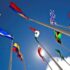 Flags of various Latin American countries fly at the Latin American Summit of Local Governments in Caracas, June 2019. Photo: EFE.