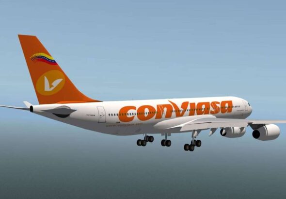 Conviasa airplane. File photo.
