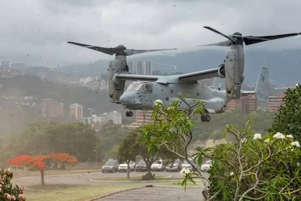 US forces recently ran a military exercise in Caracas, with aircraft flying over the city and landing at the embassy compound. Photo: EFE.
