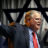 A digital composite of Pastor John Hagee (Center), Donald Trump (Left background) and Benjamin Netanyahu (Right background). Photo: Sebastian Scheiner/AP.