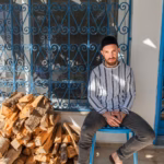 Fergie Chambers at home in Tunis, Tunisia, on 8 February 2024. Photo: Chedly Ben Ibrahim.