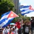 Demonstration in support of Cuba and against U.S. embargo on Cuba in Mexico City, July 26, 2026. Photo: Xinhua.