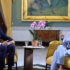Venezuelan Acting President Delcy Rodríguez during an interview with far-right journalist Javier Negre. Photo: Presidential Press.