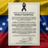 The presidential declaration of a week-long mourning period. Photo: Venezuela's Presidential Press.