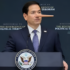 Marco Rubio with a long nose, so as to call him a liar. Photo: Cubadebate.