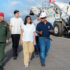 Venezuelan Acting President Delcy Rodríguez tours the Simón Bolívar International Airport in Maiquetía, La Guaira, which had suffered infrastructure damage in the June 24 earthquakes. Photo: Venezuela's Presidential Press.