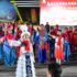 Dancers perform at the Cultural Park in Urumqi, northwest China's Xinjiang Uygur Autonomous Region, July 28, 2025. Photo: Xinhua.