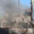 The Turkish-owned cargo ship Golden Leo on fire after being hit by a Russian missile strike near Odesa, Ukraine, on July 19, 2026. Photo: AFP.