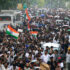 Students and young workers fill the streets of New Delhi on July 20 during the Cockroach Janata Party march toward Parliament. Photo: Struggle-La Lucha/file photo.