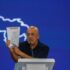 The president of the National Assembly of Venezuela, Jorge Rodríguez, presenting a report on the government's disaster management efforts following the June 24 earthquakes at a press conference, July 11, 2026. Photo: Fausto Torrealba/AVN.