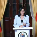 Delcy Rodríguez speaks about the oil agreement with the United States on Saturday, August 29, 2026. Photo: Venezuelan Presidential Press.