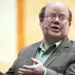 Larry Sanger, an American philosopher and internet project developer who co-founded Wikipedia alongside Jimmy Wales in 2001. Photo: Georg Hochmuth/Picture Alliance/APA.