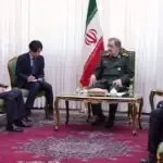 Mohsen Rezaei (center), the newly appointed head of Iran’s Supreme National Security Council, meets with Chinese Ambassador to Tehran Zong Piyu (second from left) on August 11, 2026. Photo: PressTV.